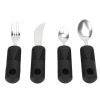 Weighted Utensils, Anti Shaking 4 Pieces Stainless Steel Hanging Hole Parkinsons Utensils For Parkinson