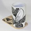 SYNC - [Peony] Graphic Mug / Wood Coaster - No Handle (4.4 inch height)
